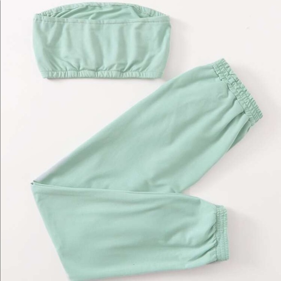 SHEIN Pants - Mint Green Two Piece Set.